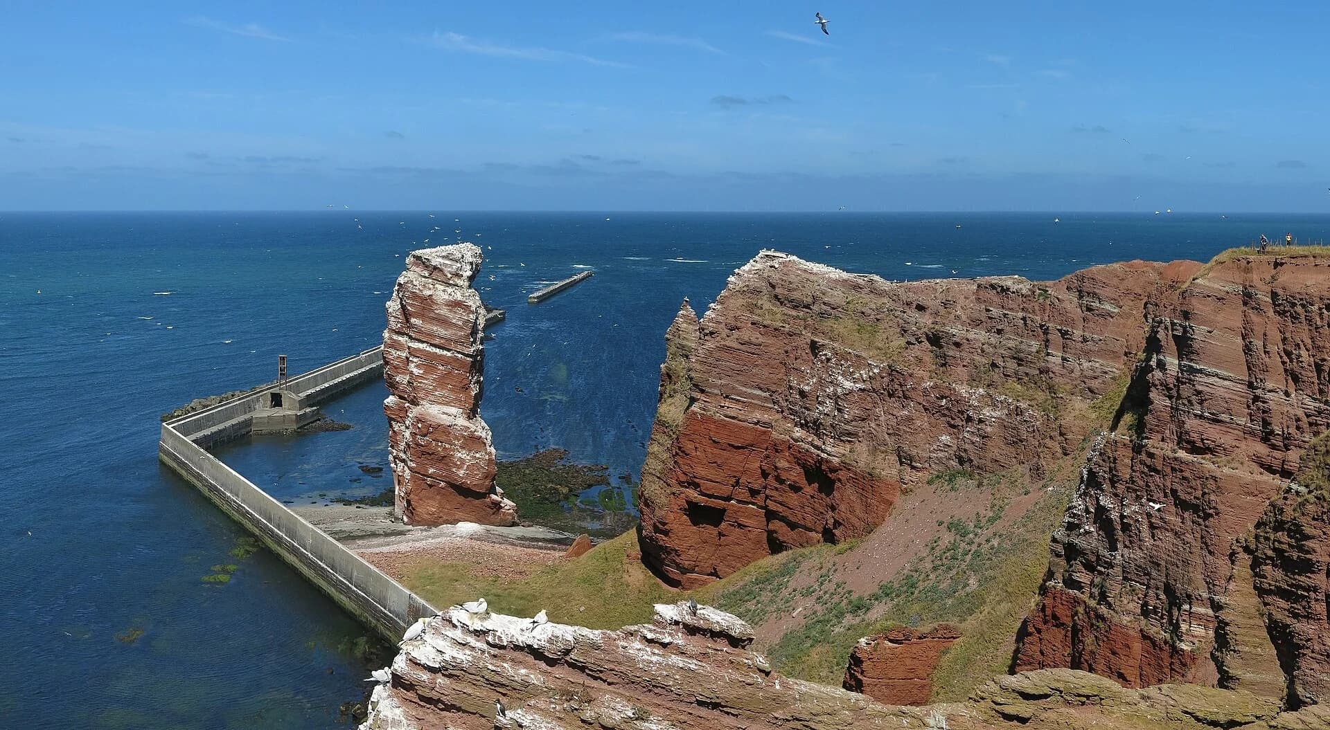 Lange Anna e scogliere rosse sull'Helgoland
